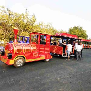 Buy cheap Theme Park Diesel Train Rides 42 Riders High Performance Long Working Life from wholesalers