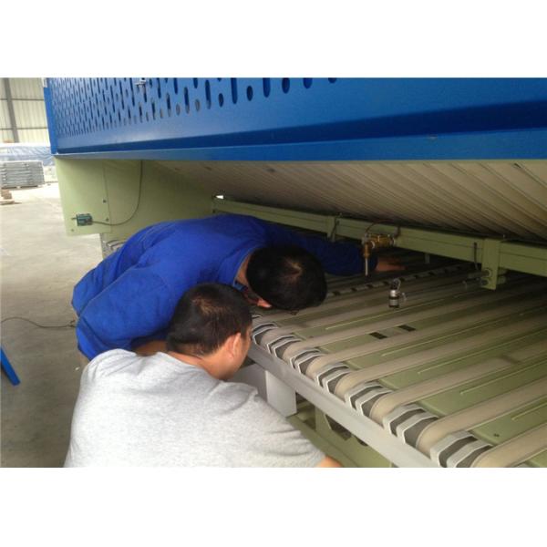 Safe Automatic Ironing Folding Machine Double Channels Design High Thermal