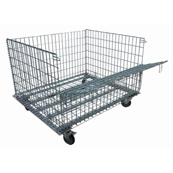 Buy cheap 1000kg Galvanized Stacked Wire Mesh Storage Cages Turnover Box from wholesalers