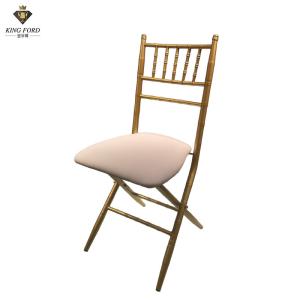 Buy cheap Commercial Folding Chiavari Dining Chair For Wedding With Cushion from wholesalers