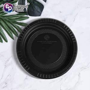 Buy cheap Eco friendly disposable biodegradable cornstarch black hard plastic party plates from wholesalers