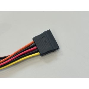 SATA 15Pin Power Connector Y Splitter Cable – 1 to 2 Female Electrical Wire