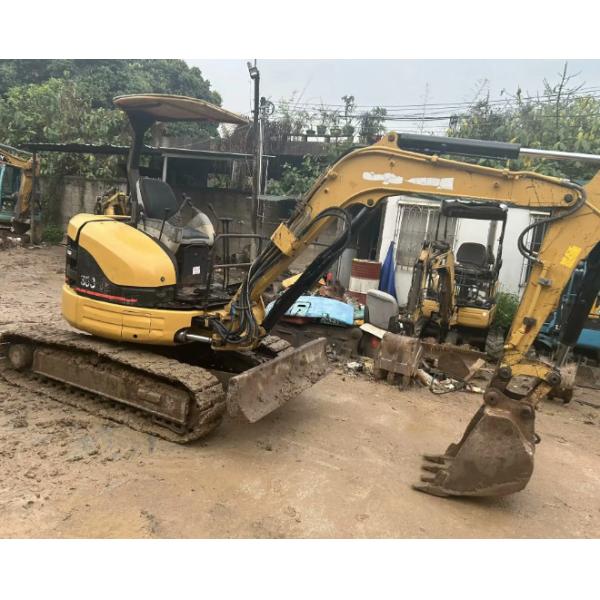 3 Ton Original Brand CAT 303 Mini Excavators Secondhand Digger With Push Shovel