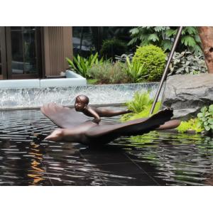 Buy cheap Customization Waterscape Bronze Sculpture Metal Lighting Sculpture from wholesalers