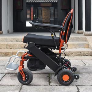 Buy cheap Lithium Battery Foldable Electric Wheelchair Aluminum Alloy from wholesalers