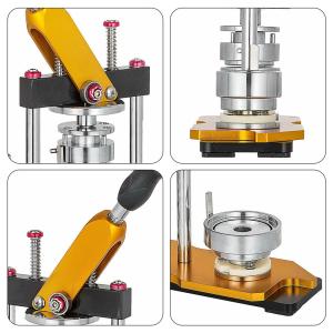 Rotating badge machine with model 58MM and pleastic or metalic badges material