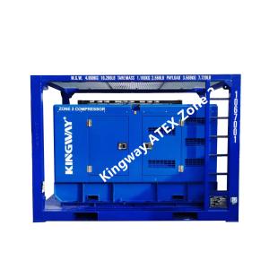 China Zone 2 T3 Diesel Engine Air Compressor Explosion Proof ATEX Certified 260CFM on sale