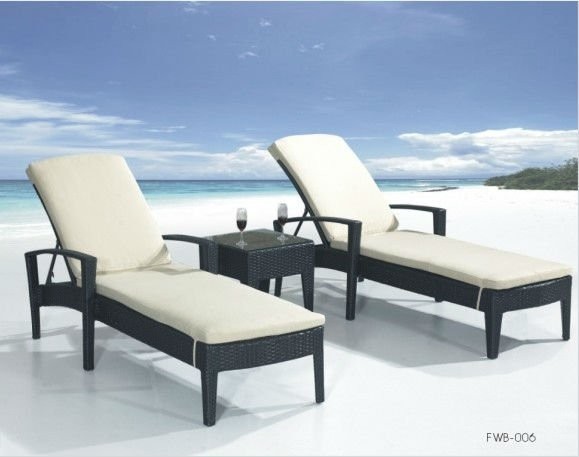 Quality Double garden sun lounger chaise lounge garden chair for sale