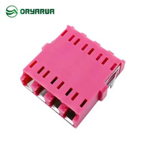 Buy cheap IEC613000 LC Quad LC Fiber Optic Adaptor With Shutter from wholesalers