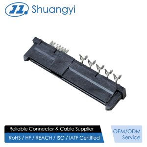 High-Reliability SAS 29P 180° IDC Female PCB Connector, Ni/Au/Sn Plated