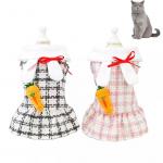 Buy cheap Credible Pet Apparels XL Plaid Fashion Pink Dog Clothes Skirt Dress from wholesalers