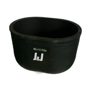 Buy cheap High Melting Point Oval Crucible Isostatic Pressing Silicon Carbide Crucible product