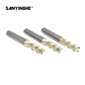 HRC63 Tungsten Carbide Milling Cutter 4 2 Flute End Mill Cnc Square Milling