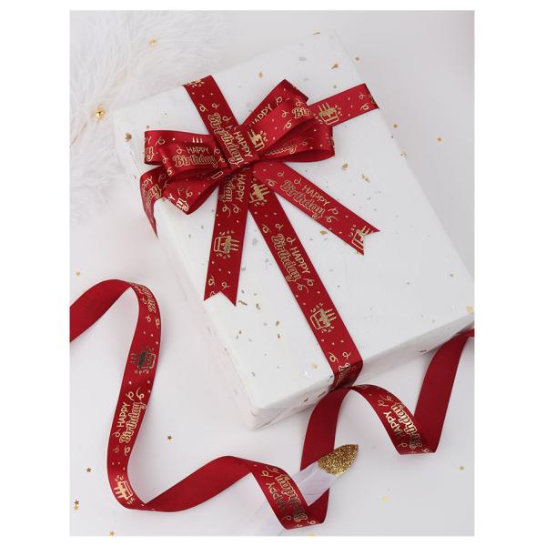 Costume Ribbon Printed Multicolor Customized Shopping Bag Ribbon