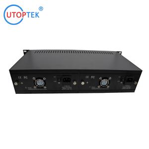 Buy cheap Media converter RACK Chassis Mount 14/16slots 19in 2U dual AC power for CCTV Network using from wholesalers