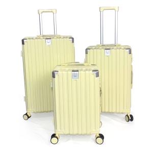 Buy cheap 1682-3 piece hard shell suitcase set with Spinner Wheels Hardside Suitcases 20/24/28 Inch TSA Lock USB Charging Cup Holder Makeup Bag for Men Women abs hard shell luggage from wholesalers