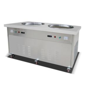 Buy cheap 35cm Double Pot Fried Ice Cream Roll Machine R404A product