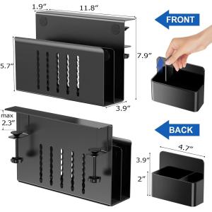 Buy cheap Fabric Type Vertical Organizer Under Desk with Magnetic Pen Holder and 2 Tier Storage from wholesalers