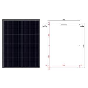 Buy cheap 5-Year Warranty MC4 Output Terminal Monocrystalline Silicon Cells Semi Flexible Solar Panel Bendable PV Module from wholesalers