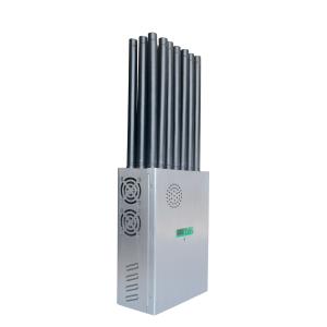 Buy cheap New design 21 antennans portable signal jammer blocking WIFI 6E and mobile phone 2G, 3G, 4G, 5G and GPS, WIFI,  UHF, VHF, RF,LOJACK signals with new longer 2.5dbi gain omni antennas from wholesalers