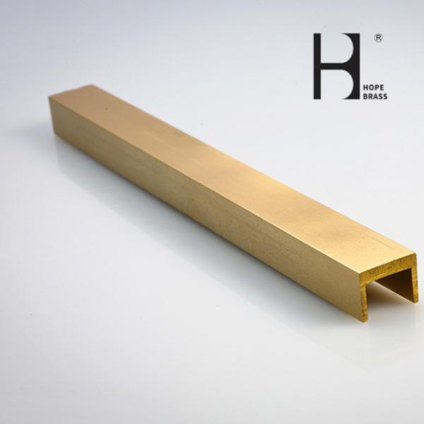 3m Length Brass U Profile