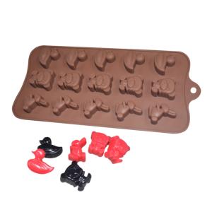 Buy cheap Animal Shaped Custom Chocolate Molds Brown Silicone Customized from wholesalers