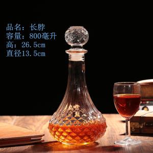 500ml 800ml 1000ml Glass Vodka Decanter Made with Environmental Protection in