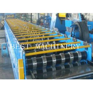 Floor Galvanized Steel Decking Panel Roll Forming Machine PLC Control System