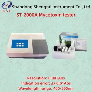 Buy cheap Mold toxin analyzer ST-2000A Aflatoxin B1 content Wavelength range 400-900nm Repeatability ≤0.3% from wholesalers