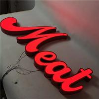 Buy cheap Power Coated LED Illuminated Sign Led Frontlit Sign Steel Frame product