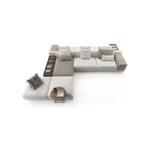 Buy cheap Practical Sectional Double-Sided Fabric Sofa For Multipurpose Large Space from wholesalers