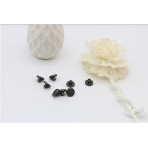 Buy cheap Hot sale garment accessories matte gunmetal color 10.1 mm flat round shape metal rivets for bags from wholesalers