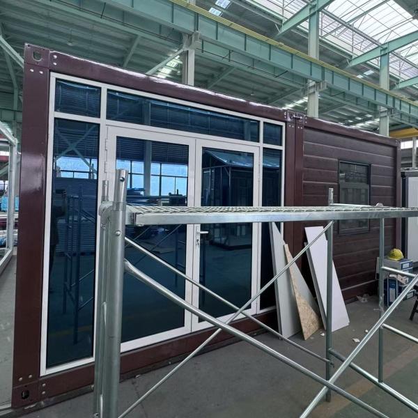 Double-Panel Glass Curtain Module Galvanized Frame Plug Play Design