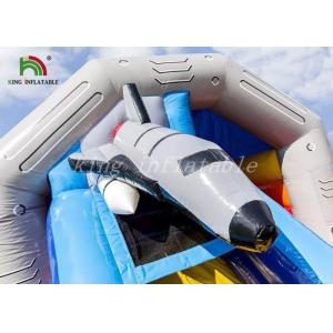 Buy cheap Fantastic Universe Trip Commercial Bounce Houses With Rocket Slide CE UL from wholesalers