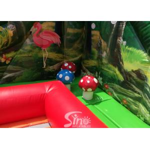 Buy cheap Jungle Theme Kids Backyard Inflatable Amusement Park With Digital Printing For Outdoor Fun from wholesalers