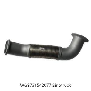 Buy cheap HOWO Truck Part Flexible Exhaust Pipe Stainless Steel OEM Wg9731542077 from wholesalers