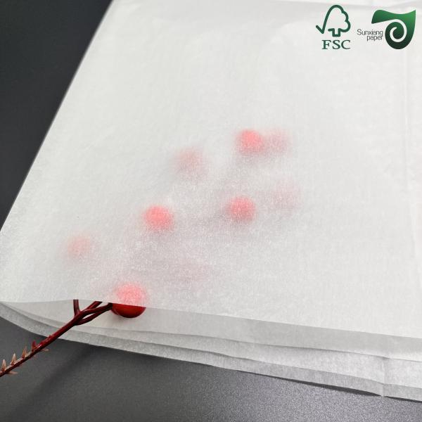 Quality FSC 4 6 Pieces Of 38gsm  40 GSM Greaseproof Paper  350mm  450mm  For Lunch Wrapping for sale