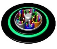 China FTTX FTTH Stranded Loose Tube , LSZH GYFTY Fiber Optic Cable with Water Blocking on sale