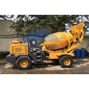 Small Mobile Concrete Batch Truck , 1.6m3 Self Loading Concrete Volumetric Mixer
