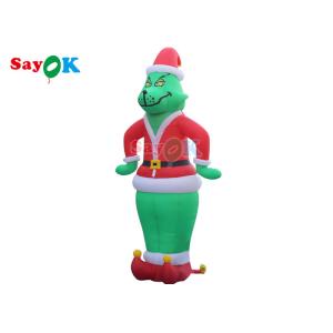 Buy cheap OEM Inflatable Cartoon Characters Blow Up Grinch Oxford Film Model from wholesalers