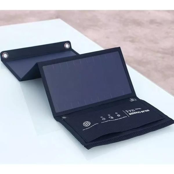 21W Foldable Solar Panel Charger For Phone Laptop Fabric ETFE Portable Mini Charger