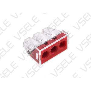 Buy cheap 10Pcs / Box Conductor Push Wire Terminals Block With Lever from wholesalers