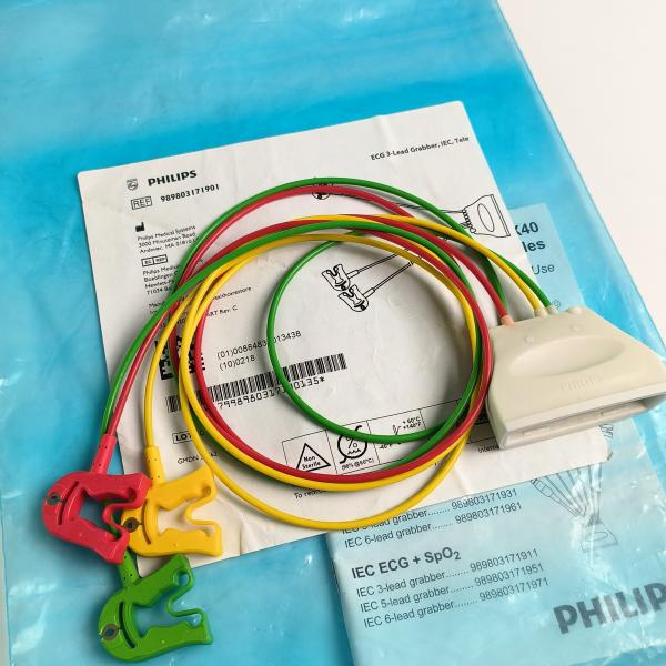 Buy cheap PHILIP ECG 3 Lead Grabber,IEC,Tele REF 989803171901 from wholesalers