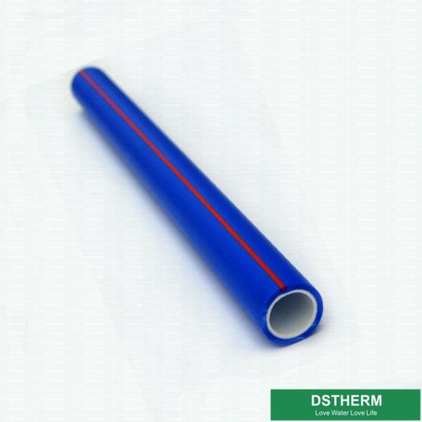 Blue Color Welding Plastic PPR Pipe Non - Toxic For Hot Water Supply Din 8078