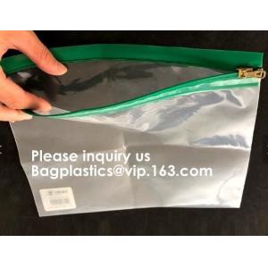 Buy cheap Manufacturer Custom Printing Plastic Zip lockk Clear A4 A5 File Document Zip Bag Pouch,zipped pouch, spouted pouch, 3 side from wholesalers
