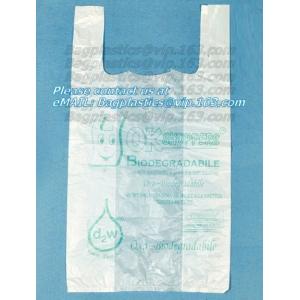 Buy cheap En13432 certified compostable bag on roll, 100% Compostable Vest Carrier Plastic Biodegradable Shopping Bag with EN13432 from wholesalers