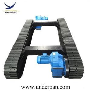Hydraulic crawler steel track undercarriage with rotary bearing mini excavator