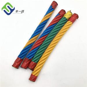 Buy cheap Fiber Wire Reinforced Rope 18mm 6 Strands For Kids Playground Equipment from wholesalers