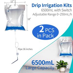 Buy cheap Extra Large Plant Drip Irrigation Bag Automatic Watering Bags Self Automatic Watering System Drip Irrigation Device With Adjustable Valve Switch For Gardening Flower Outdoor, Clear from wholesalers