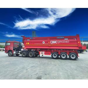 Heavy Duty 30 Cbm Solid Rounded Tipper Semi Trailer 3 Axles